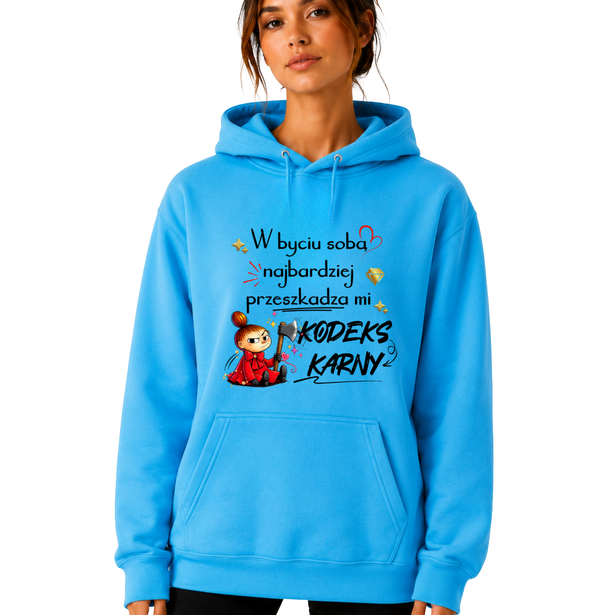 Bluza z kapturem „Kodeks karny"
