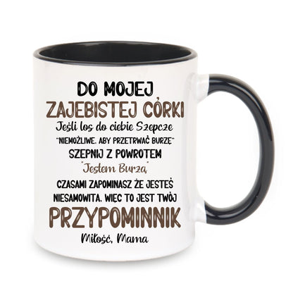 Kubek "Dla mojej córki - przypominnik"