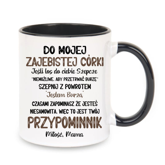 Kubek "Dla mojej córki - przypominnik"