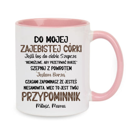 Kubek "Dla mojej córki - przypominnik"