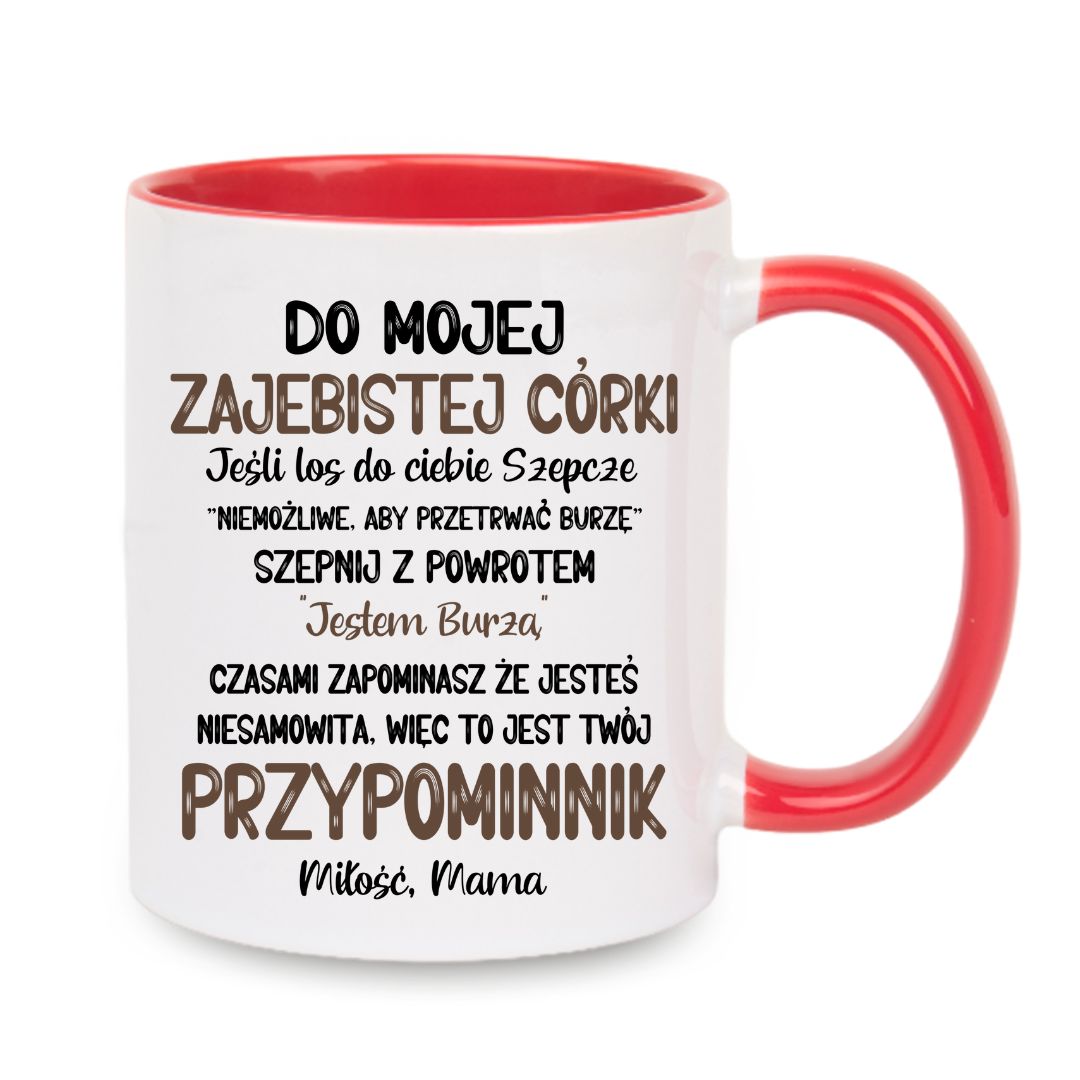 Kubek "Dla mojej córki - przypominnik"