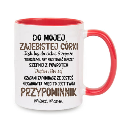 Kubek "Dla mojej córki - przypominnik"