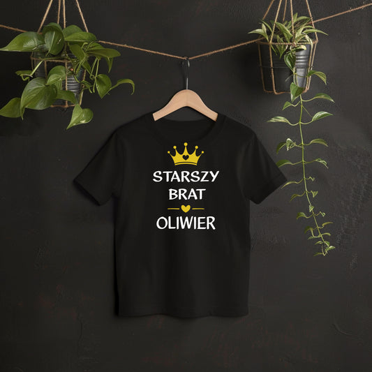 T-Shirt Kids "Starszy Brat" mit Namen