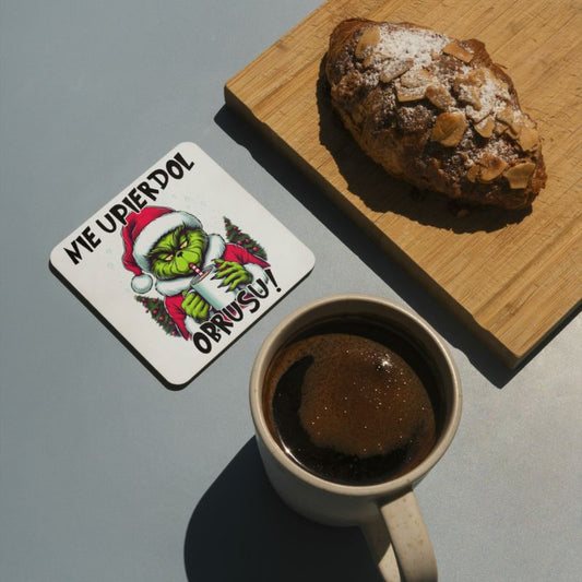 Podkladki pod kubek "Nie upierdol obrusu" - Grinch