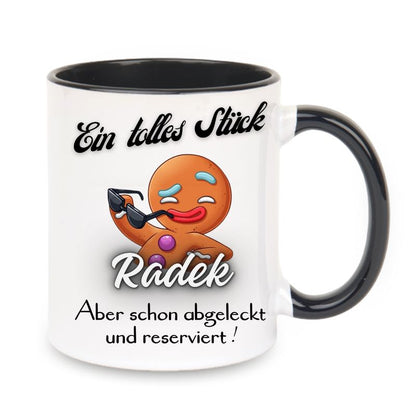 Valentinstag Keramiktasse "Ein tolles Stück - Personalisierbar"