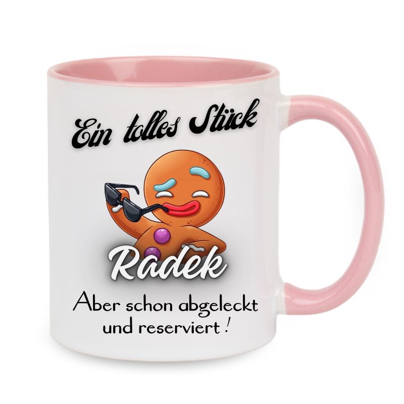 Valentinstag Keramiktasse "Ein tolles Stück - Personalisierbar"