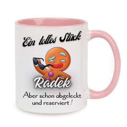 Valentinstag Keramiktasse "Ein tolles Stück - Personalisierbar"