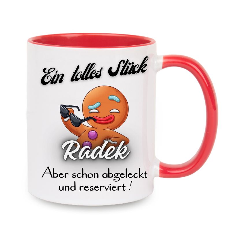 Valentinstag Keramiktasse "Ein tolles Stück - Personalisierbar"