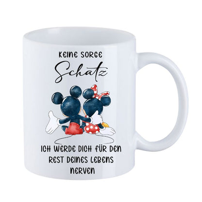 Valentinstag Keramiktasse "Keine Sorge Schatz - Maus"