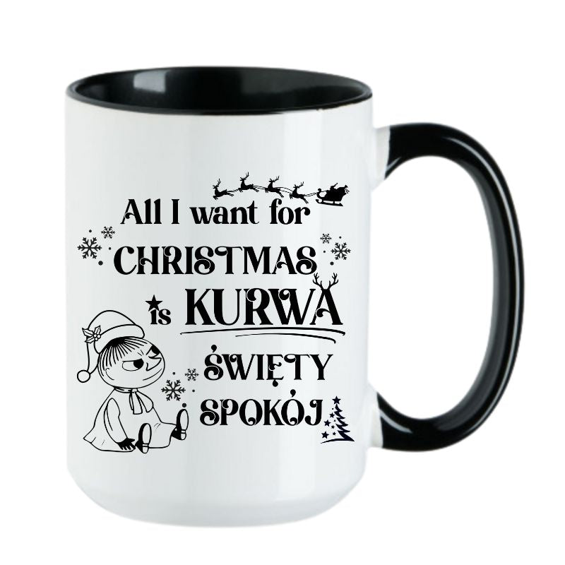 Kubek Combo 4 "All I want for Christmas is swiety spokoj" - Mala Mi