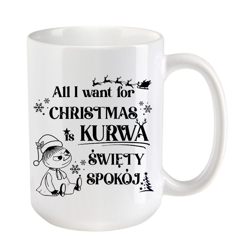 Kubek Combo 4 "All I want for Christmas is swiety spokoj" - Mala Mi