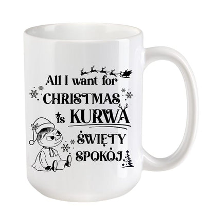Kubek Combo 4 "All I want for Christmas is swiety spokoj" - Mala Mi