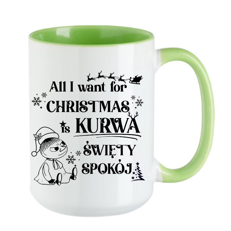 Kubek Combo 4 "All I want for Christmas is swiety spokoj" - Mala Mi