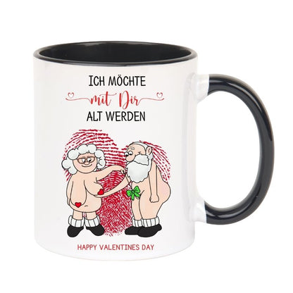 Valentinstag Keramiktasse "Ich möchte mit dir alt werden"