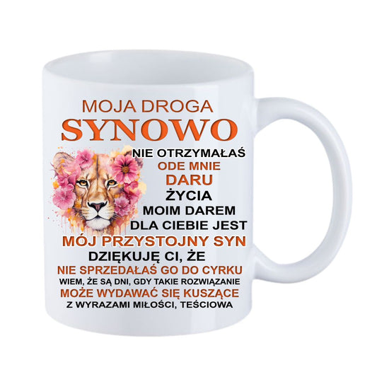Kubek "Moja droga synowo" - lwica