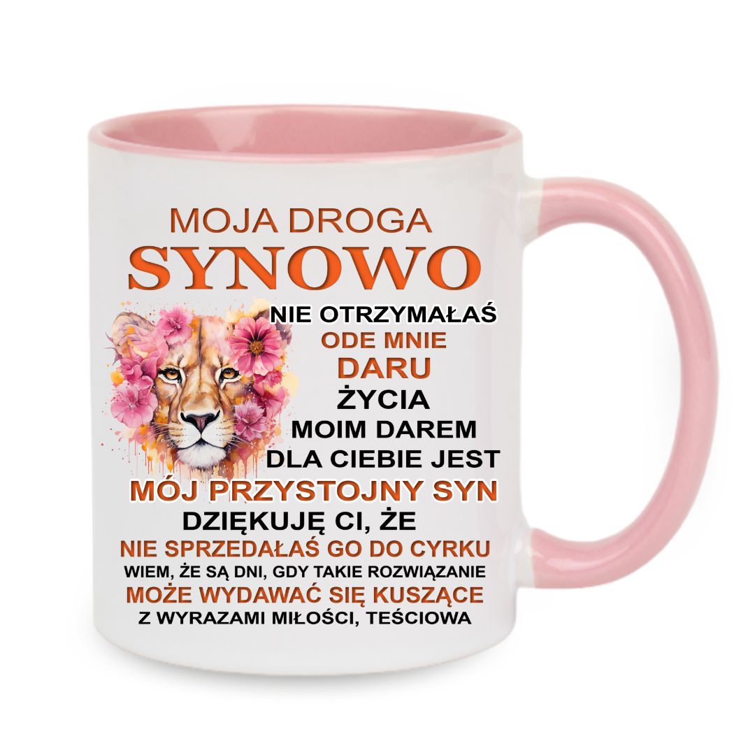 Kubek "Moja droga synowo" - lwica