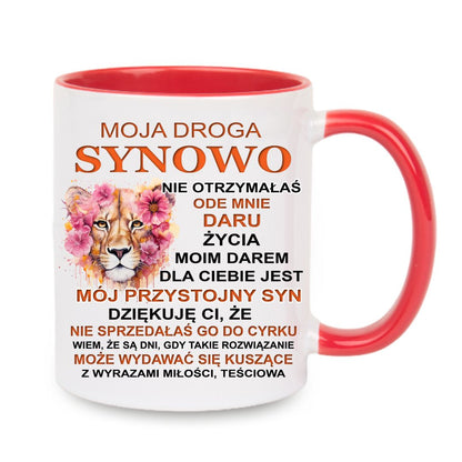 Kubek "Moja droga synowo" - lwica