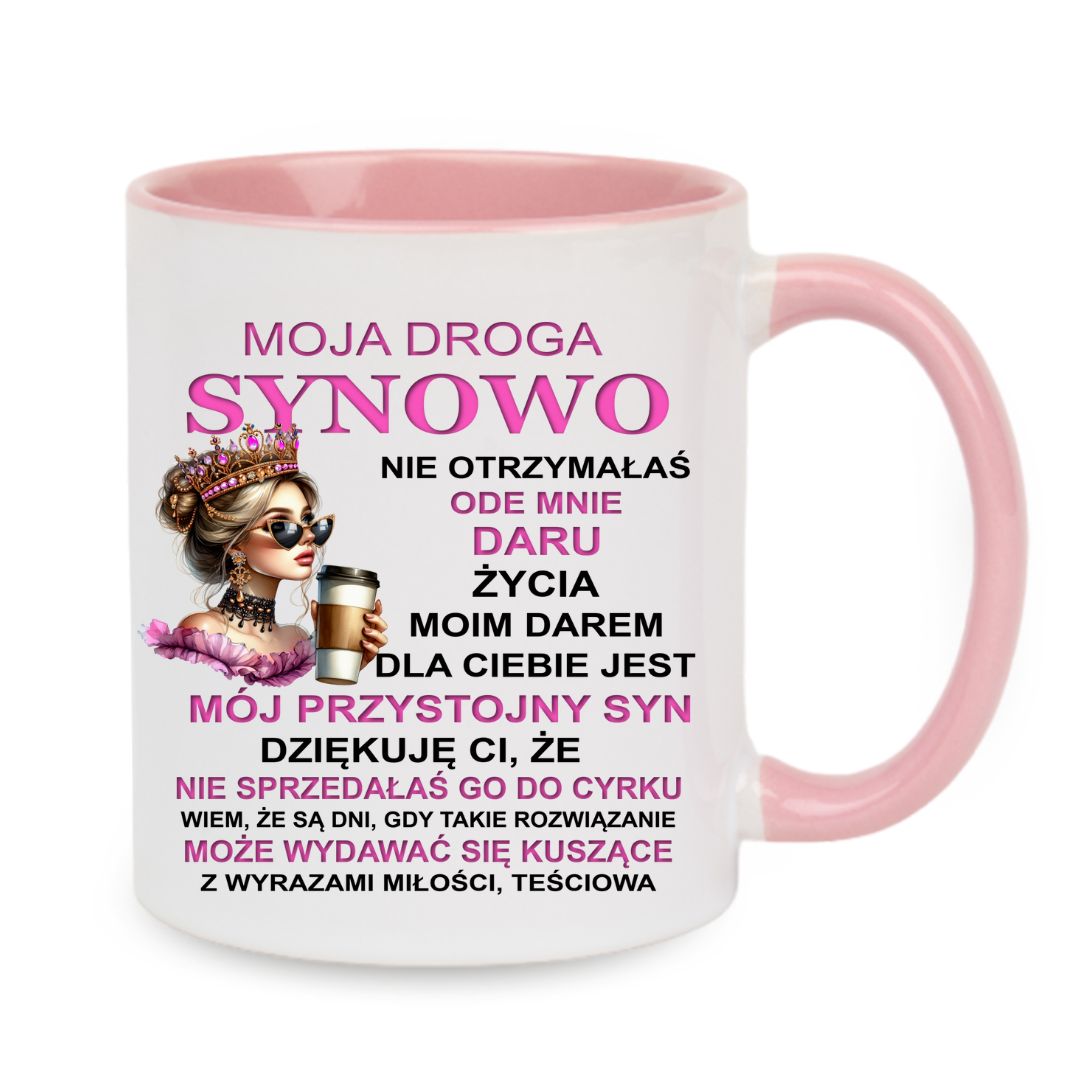 Kubek "Moja droga synowo" - Księżniczka