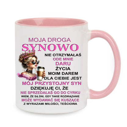 Kubek "Moja droga synowo" - Księżniczka
