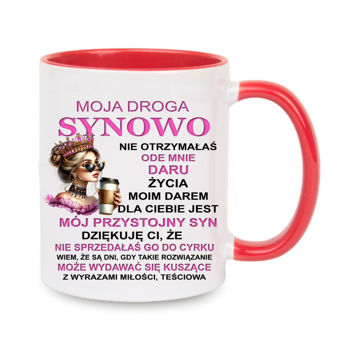 Kubek "Moja droga synowo" - Księżniczka