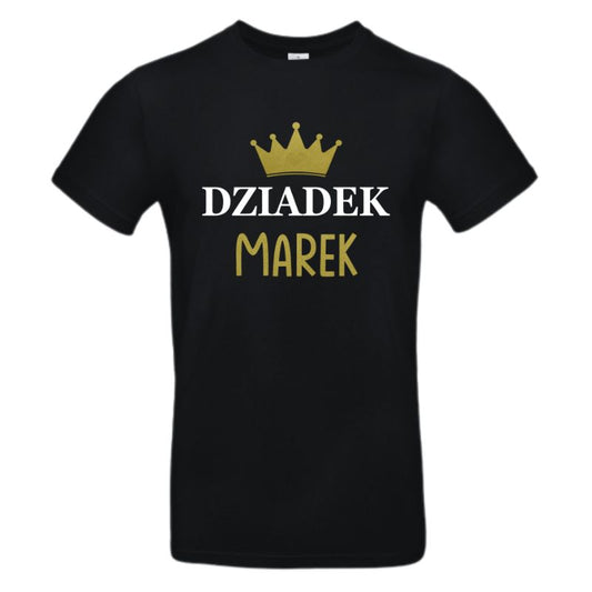 Koszulka na Dzień Dziadka - Dziadek Marek Korona